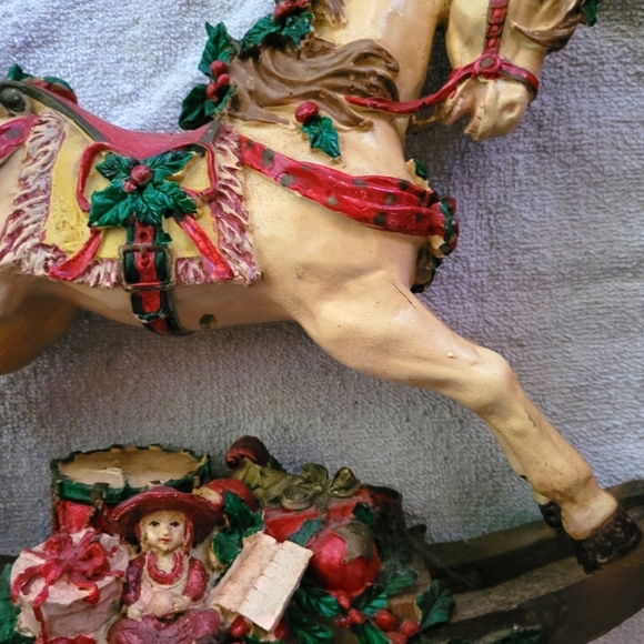 1991 GINY Vintage The Christmas Collection Musical Rocking Horse - Picture 8 of 10